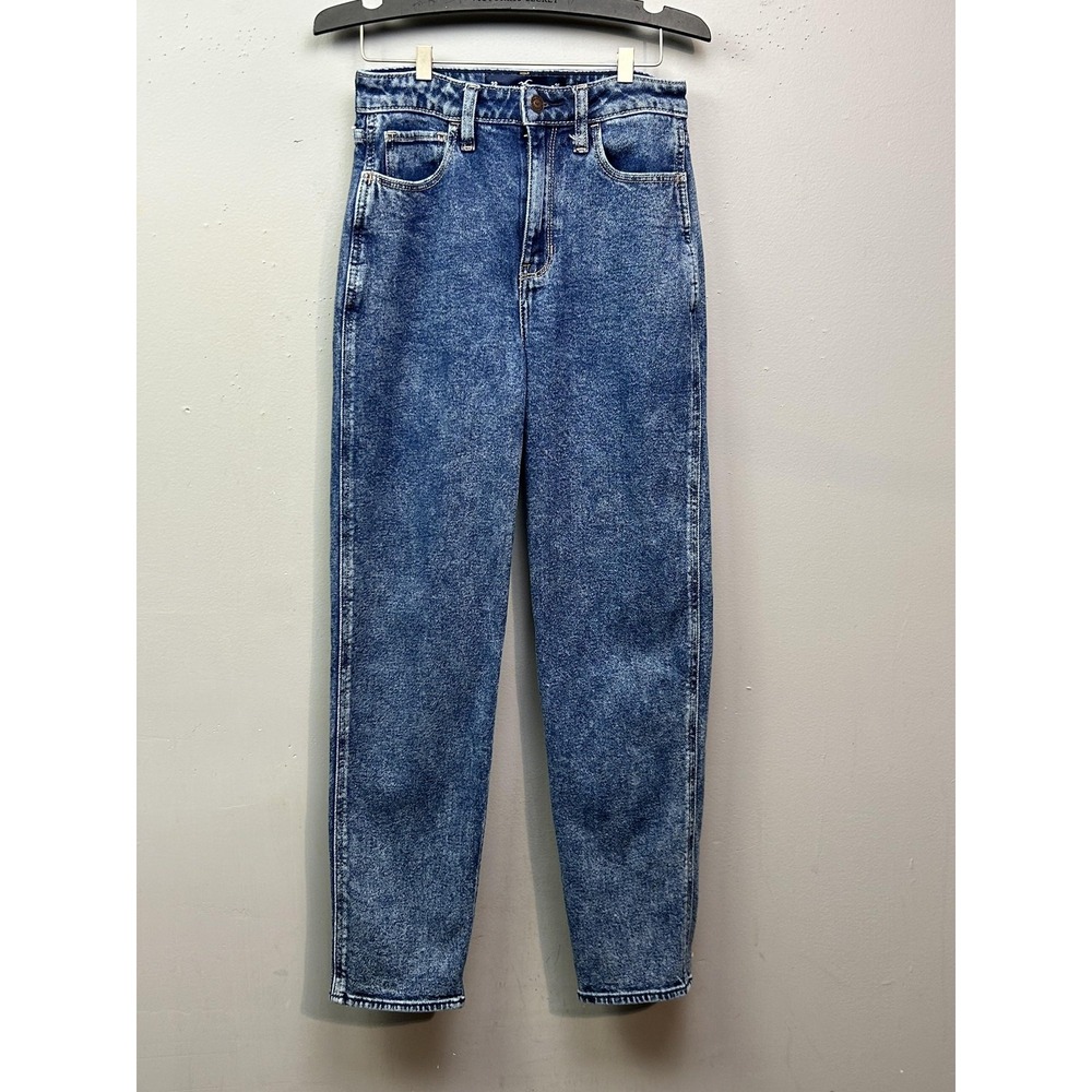 Hollister Jeans Womens 3R Blue Ultra High Rise Mom Vintage Stretch W26 L27 Denim